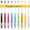 50pcs koralikowe ołówek hb pisanie ołówek z koraliki DIY Pencil Pencils Bead Eternal Pencils Bezprodukujący ołówek Everlasting 240422