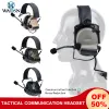 アクセサリーWADSN TACTICAL OUTDOORシューティングヘッドフォンCOMTAC IIノイズリダースヘッドセットC2ミリタリーCS WARGAME EARPHONE U94 KENWOOD PTT