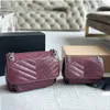 Luxury Shoulder Bags Designer Handväskor Kvinnor Totes Cowhide Crossbody Bag Women's Chain Bags Elegant All-Match High Quality Leather 240415