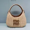 Mui Mui Bag Bag Bag Bag Bag Letter Vine Woven Handbag Grass Grass Bag Beach Holiday Women Women Bag Bag Mui Bag 469