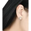 Boucles d'oreilles S'Seteel authentique 925 argent lave irrégulière perles naturaires Cadeaux d'oreille pour femmes mignonne