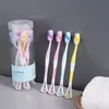 8pcs New toothbrush multi-function soft bristle toothbrush with tongue coating