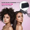 Elektrische kam Diamond rechtstreeks kam pro keramische hoge temperatuur peine alisador de cabello voor African American Hair 240407