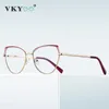 Vicky Fashion Design de lecture Lunettes Femmes Pink Optical Cadre Prescription personnalisée Anti-Blue Light Computer Eyeglass 3105 240416