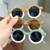 Sunglasses Fashion Children Sunglasses Infant's Retro Solid Color Ultravioletproof Round Convenience Glasses Kids Outdoors UV400 Eyeglass