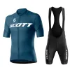 Наборы Scott Men's Cycling Clothing Summer Mens Sets 2024 MTB Set Ftbit Set Sportswear Шорты формируемые брюки для майки мужская одежда рубашка нагрудника