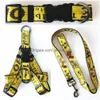 Hundkrage Leashes Designer Dog sele och kopplar Ställ inga pl Vest -krage för små medelstora hundar Cat Justerbar tung halter DHDA6