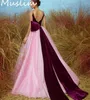 Party Dresses Shine Pink Purple Prom Dress Princess Spaghetti Straps Backless Elegant Evening Sequin Engagement Formal Gowns