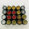 10sets 11mm wheels for 164 Scale Alloy Car Models 164 wheels with 164 Tires Axles for WheelMatchboxDomekaTomy 1 64 240422