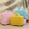 Luggage 2022 New 13 inch mini suitcase diamond cute cosmetic case pink small suitcase zipper tide storage box