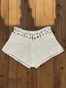 Swim Wear Summer Afutes Beachwear Sexy Handmade Hollow Crochet Shorts Mulheres de made