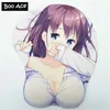 Myse podkładki na nadgarstek odpoczywa w poniedziałek anime 3D Oppai Mouse Pad nadgarstka Y240423