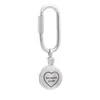 Keychains Circle Key Chain Cremation Jewelry Urn For Ashes Keepsake Memorial Men Women Gift Stainless Steel