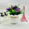 Decorative Flowers Potted Plant Elegant Artificial Plants For Home Office Decor 5 Flower Head Table Centerpiece Wedding Faux Indoor