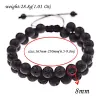 Strands Fashion Black Lava Stone Beads Bracelet Men Homme Ethnic Yoga Double Layer Turquoises Strand Bracelets Bileklik Pulseras Hombre