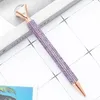 15pcs Bag Drill Great Diamond Ballpoint Pen Girl Student Schreibwaren Rotierende Metallkristall