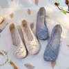 Casual Shoes Veowalk Summer Women Lace Cotton Slip On Ballet Flats White Gray Comfortable Ballerinas Walking For Elegant Ladies