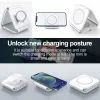 Chargers 3 in 1 Magnetic Wireless Charger Pad For iPhone 14 13 12 Pro Max X Airpods Apple Watch Foldable 15W Fast Charging Dock Station