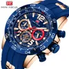 Mini Focus Erkekler İzle Popüler Sports Watch Water Proof Quartz Saat Çok Fonksiyonlu Aydınlık Erkekler Saat 0290g