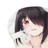 Poussions de souris poignets Rests Bride Tokisak Kurumi Anime 3D Oppai Mouse Pad Rest Y240423