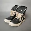 Casual schoenen mannen kruis strappy enkellaarzen echte lederen ritssluitinghoogte toenemende veter gemengde kleur vrouwen warme originele sneaker