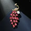 Broches Broche de paon de luxe pour femmes hommes Crystal Collar Pins Animal Animal Perle Banquet quotidien Accessoires de bijoux quotidiens