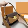 Designer Taschen Luxurys Frauen Umhängetasche Crossbody Fashion Lady Square Handtasche Freizeit Wallet Lady Geldbeutel vielseitiger klassischer brauner alter Blume