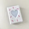 Albums Cute Love Heart Photo Album 3 Inch Photocard Holder Idols Cards Collect Book 40 Pockets Mini Kpop Card Binder Name Card Storage