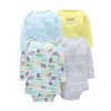 Conse a maniche lunghe per un po 'per neonato unisex abiti da ragazza neonato unisex 4pcs/set cotone neonati di cotone 2021 moda