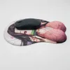 Poussions de souris poignets Rests Kamado Nezuko Anime 3D Bottom Mouse Pad Rest Y240423