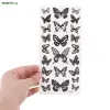 Tatouages 1 feuille étanche à tatouage temporaire autocollant 3d thème papillon faux tatouage pour femmes art de jambe de corps carross 4 styles