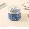 Pennor mg 30/50 st en fat fontänpenna bläck påfyllning utbytbar bläck säck kaliber 3,4 mm 0,9 ml blått och kristallblått bläck kan raderas