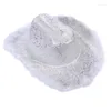 Berety przyciągające oczy kowbojskie czapki z pluszowymi wykończeniami karnawałami Party Cowgirl Hat Sunproof Wide Brims Filts