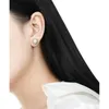 Boucles d'oreilles S'Seteel authentique 925 argent lave irrégulière perles naturaires Cadeaux d'oreille pour femmes mignonne