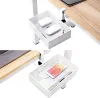 LADERS Desk Cable Management Tray 360 Roteren onder Tafel Socket Hang Hang Hang Hangstroom Stop opslagrek Huiskantoren Draadkoord Organizer