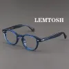 Lenti lenti degli occhiali ottici Frame da uomo Donne Johnny Depp Lemtosh Glassini vintage Acetato Acetato Frame per le lenti chiare maschi