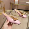 Дизайнерские тапочки скользит Mule Women Sandale новые высокие каблуки дизайнерские комнаты Slides Luxury Silder Slingback Sandals Бренд
