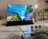 Electric Floor Up projection Screen alr projector screen Obsidian Long Throw ALR projector screen roll up for 4k/8k home theater projector