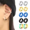 Ohrringe 1Pair Mode Round Circle Ohrclip Nicht piercing ohrringe gefälschte Ohrringe Geschenk für Männer Frauen Schmuck