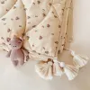 Ensemble nouveau-né bébé quilting ks marque coton couette toison couchet doubler topennen couverture d'hiver fleur de fleur brodée