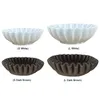 Bowls Antique Scallop Bowl Resin Vintage Ring Dish Decorative Ruffle Flower Fluted Decor HouseWarming Wedding Gifts