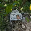 Gravestas Grave Marker Pet Memorial Garden Stone Pérdida en la forma de perros Ped Smidpathy Regalo Pet Memorial Garden Piedra para el cementerio