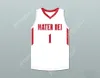 Anpassat namnnummer Mens Youth/Kids Bol Bol 1 Mater Dei High School White Basketball Jersey 2 Top Stitched S-6XL