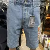 Summer Casual Loose Dżins Trendowa marka Mała duża m sport Five Point Hafted Shorts dla mężczyzn 169809