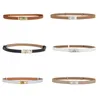 Outdoor womens designer belt thin leather solidcolor belts ceinture ceinture luxe waistbands belt sport universal hj0102 H4