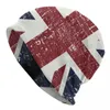 Berets Union Jack Flag of the Uk Bonnet Hats Cool Knit Hat للرجال