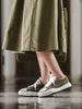 Lässige Schuhe Madden Sommer Japanische Leinwand Trend vielseitig aufgelöstes kleines Gruppenbrett Frauen's