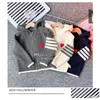 Cardigan Kids Cardigans carti maglioni per bambini vestiti per bambini firmati neonati con cappuccio con cappuccio per ragazzi a manica lunga a manica lunga otoqg