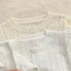 Cubos infantiles bebé cárdigan primavera verano dulce sólido hueco protección solar abrigo delgado para recién nacidos algodón suave para niñas ropa