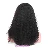 Jerry curly front lace wig with real human hair